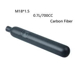 HPA Station 0.7L/700CC Carbon Fiber Air Tank M18*1.5 Gas Cylinder 300BAR/4500PSI Soda Water CO2 Bottle For Scuba Diving Soft