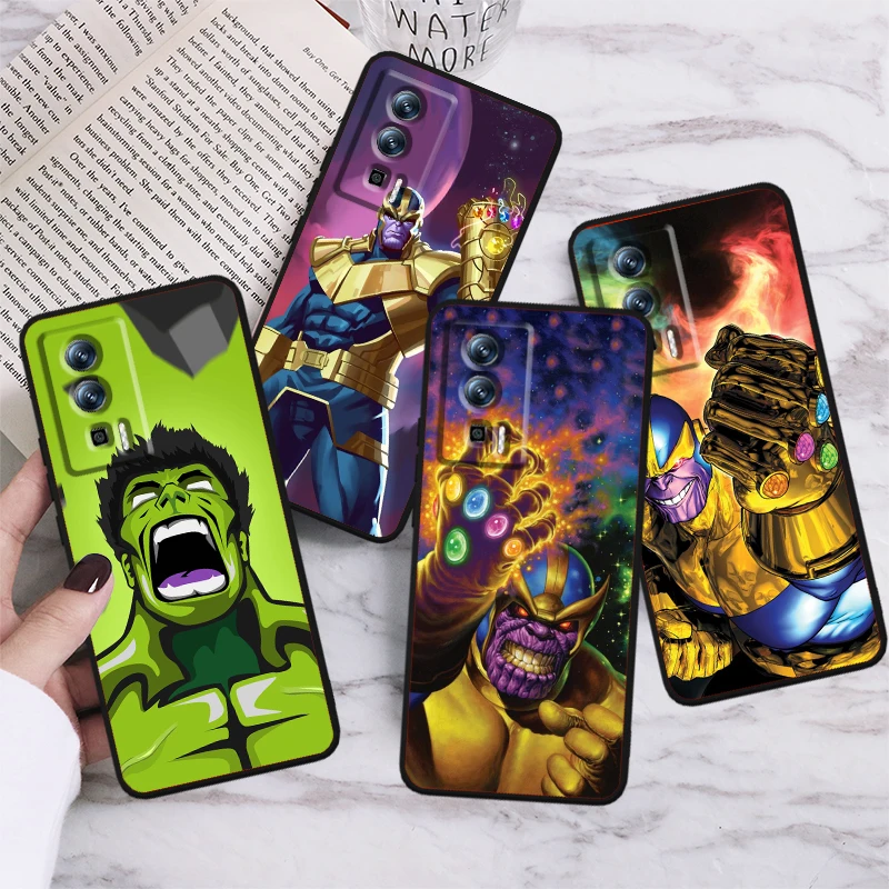 Hulk Thanos Marvel Cool For Xiaomi Redmi 9A 9C 9AT 10C 9 9T 10 12C 13C A3 12 K60 A1 K50 K40 5G Black Funda Phone Case