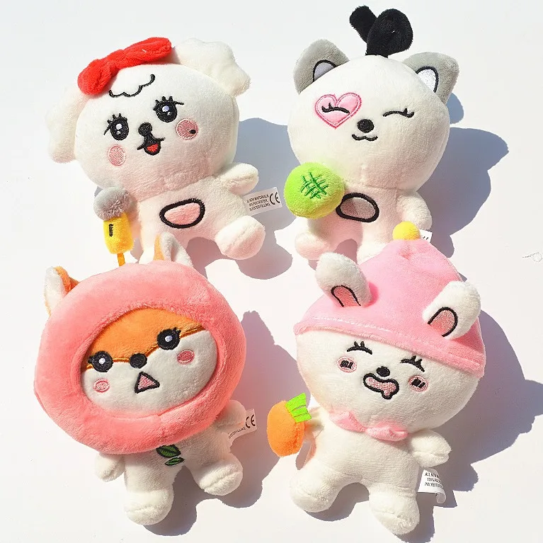 15CM KPOP STAYC Plüschpuppe Schlüsselanhänger Cartoon Bild Kawaii Weiches kurzes Plüschtier SUMIN SIEUN ISA SEEUN YOON J Geschenk Fans Sammlung
