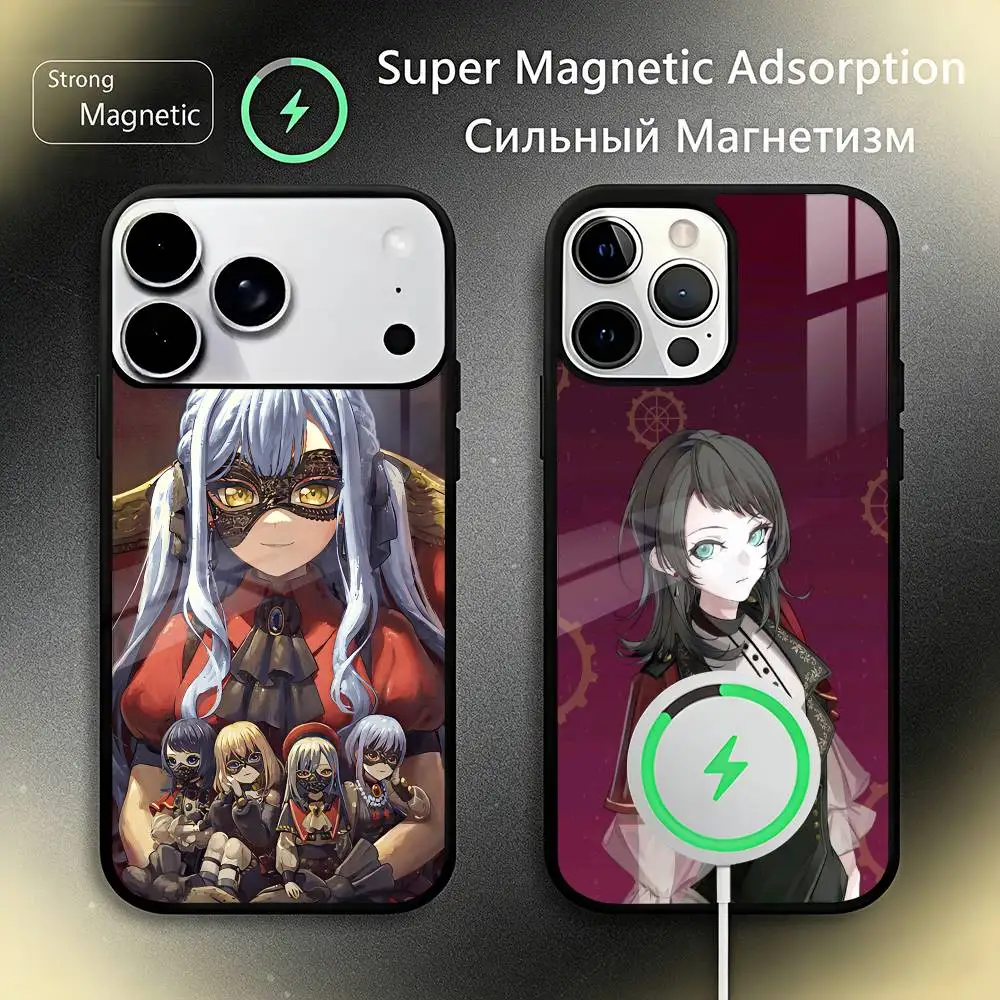 

BanG Dream Anime A-Ave Mujica Phone Case For IPhone17 16 15 14 13 12 11 Plus Pro Max Plus Wireless Charger Cover Funda