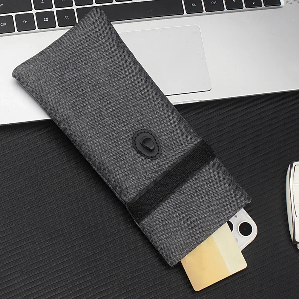 Canva Faraday Bag RFID Mobile Phone Signal Shielding Bag Car Shielding Key Cover For Signal Blocking Anti-leakage RF Information