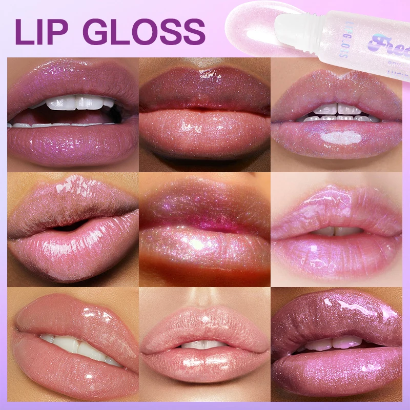 USHAS, disponibile in 3 colori, deliziose lucidalabbra alla frutta + balsamo per labbra - emette fragranze fruttate, idratazione a lunga durata