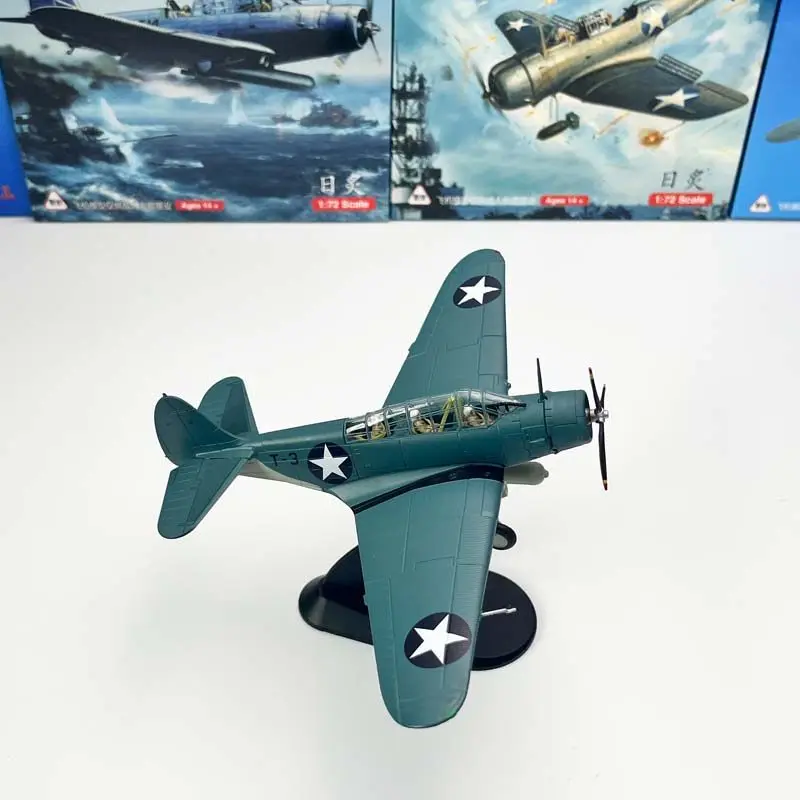 1/72 Scale TBD Devastator Torpedo Bomber Model USS Hornet Midway Battle Ready Display