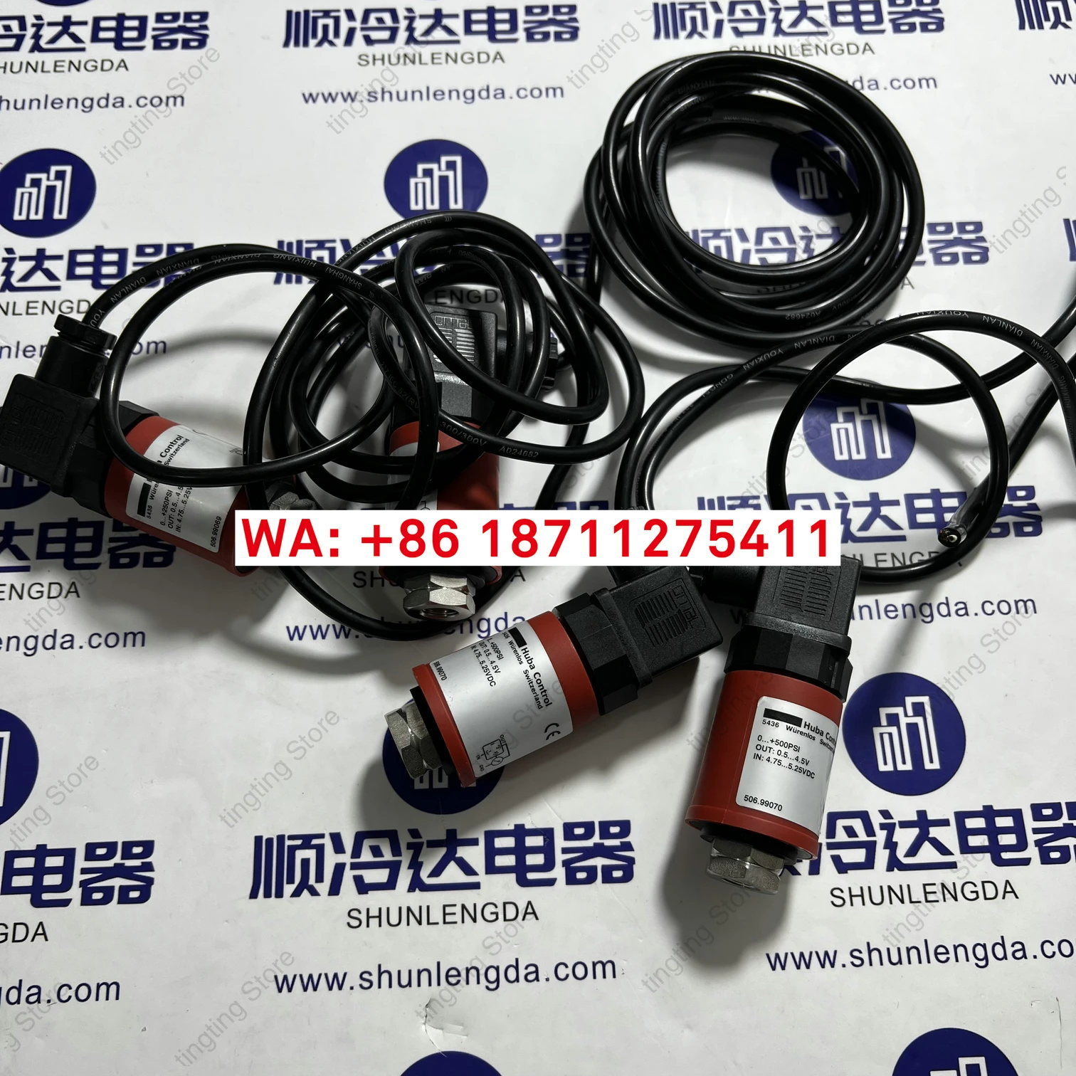 Original Huba Control 506.99070 FOR 0-500psi Trane Original Pressure Sensor 1 piece