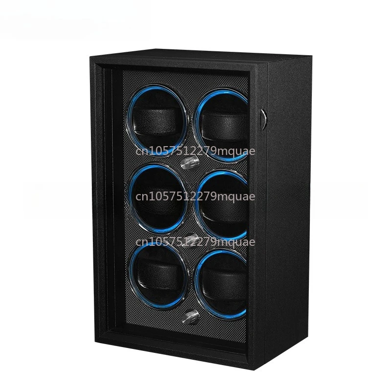 

Six Table Automatic Watch Winder - Rotating Storage Box for Mechanical Watches with 3 Rotation Modes