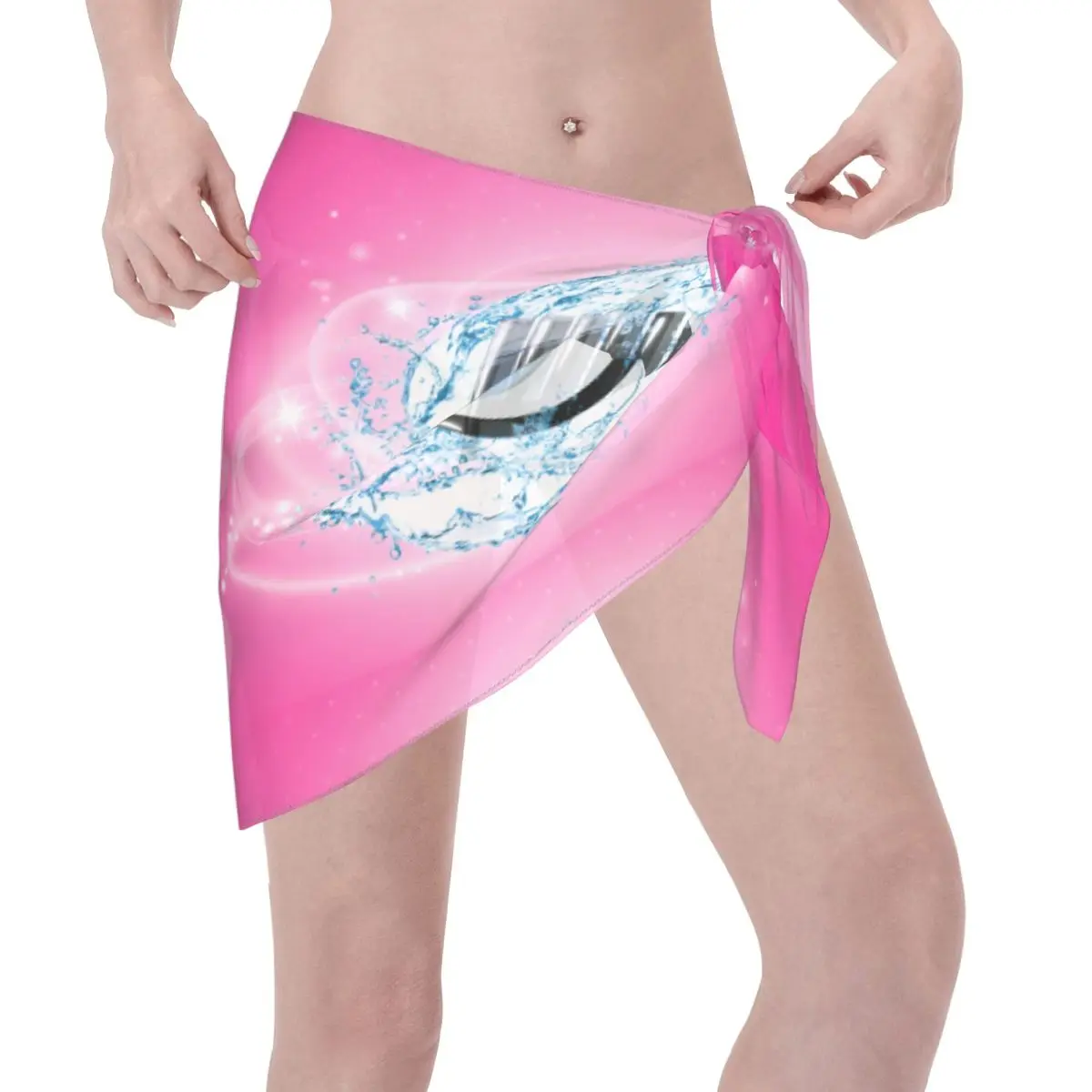 Parragnis Chiara personnalisé pour femmes, Sarongs courtes, enveloppe de plage, imprimé en 3D, pour maillots de bain, Bikini, Cover-up pour maillot de bain