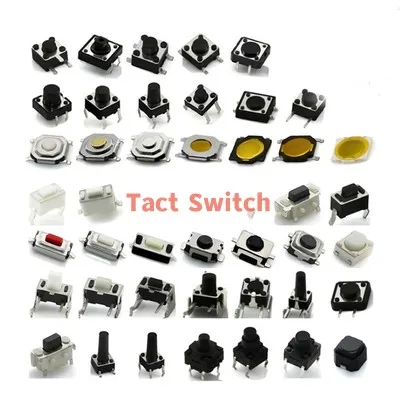 Imagen 1 del producto Microinterruptor de botón táctil, 10 piezas SMD, 2, 4 pines, 3x4mm, 3x6mm, 4x4mm, x 2,5 3x4, 3x6x4,3, 3x6x2,5, 3*6*3,5 4*4*0,8 4*4*3,0 MM
