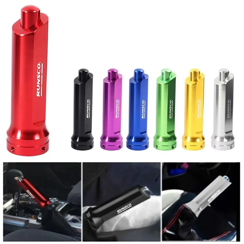 

Fashion Aluminium Car Hand Brake Sleeve Anti-slip Easy to Install Car Handle Cover Parking Hand Brake Cover Car Accessories