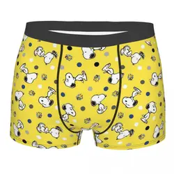 Custom S-Snoopys Anime Pattern Boxer Shorts For Homme 3D Print Underwear Panties Briefs Stretch Underpants