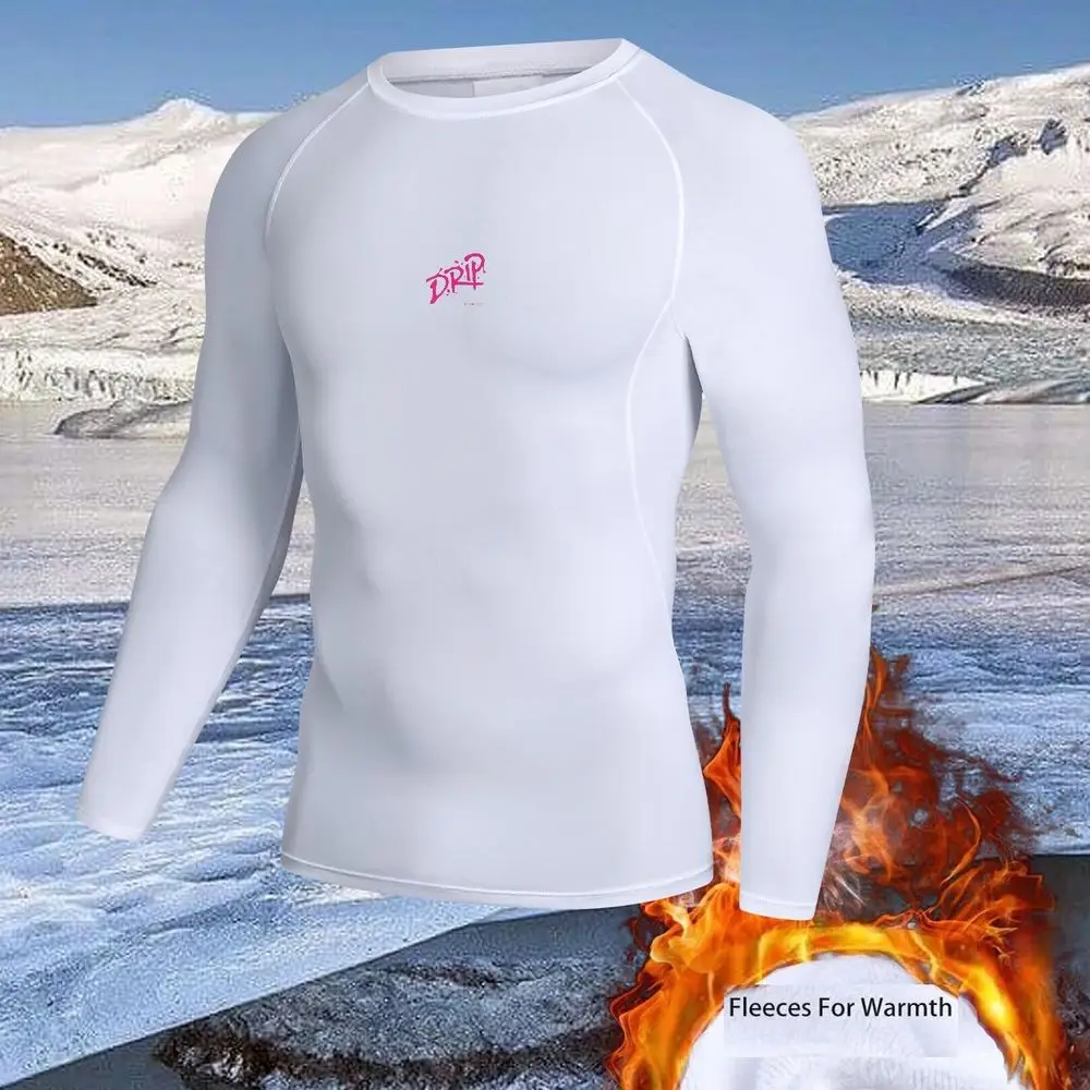 Men's Sportswear T-Shirts Running Training High Elastic Outdoor Cycling Sweatshirt Compression Fitness Fleece Tops underwear - view 3
