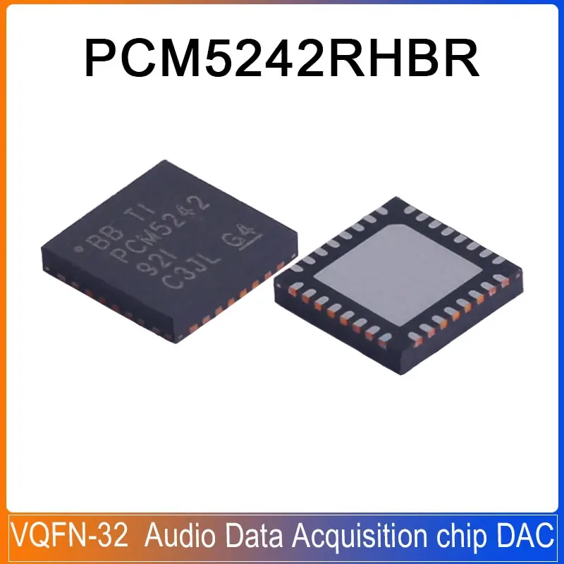 1-5pcs PCM5242RHBR VQFN-32 PCM5242 Audio data acquisition digital-to-analog conversion chip DAC