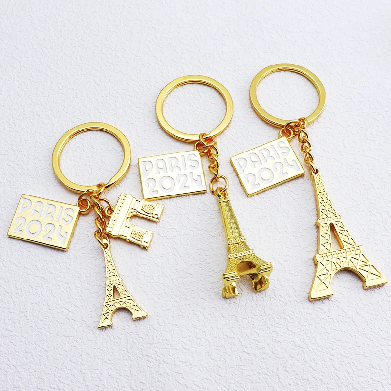 10 Pieces Sports Events Paris Tower Souvenirs Keychains Pendants Tourist Souvenirs for Friends