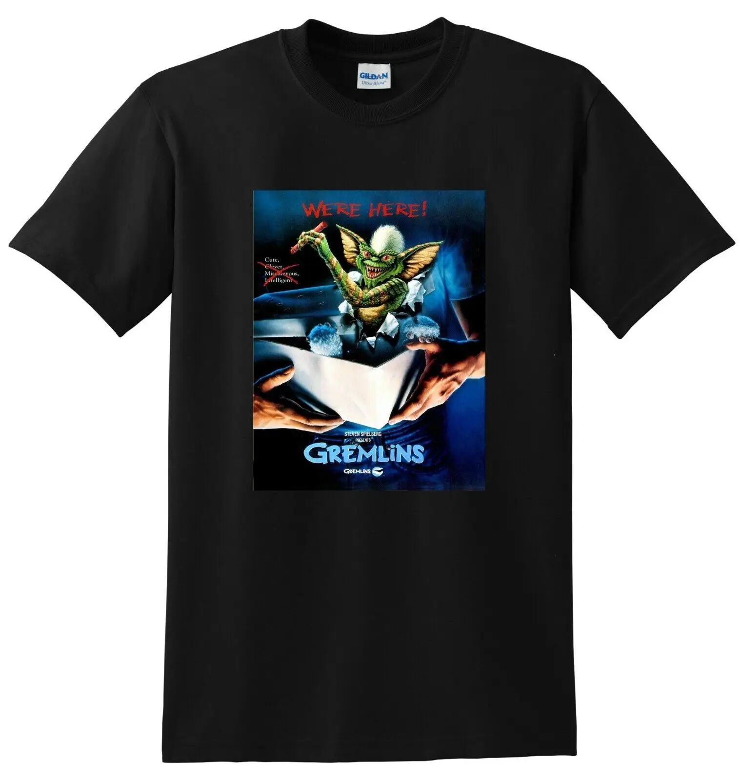 GREMLINS T SHIRT 1984 bluray dvd cover poster tee SMALL MEDIUM LARGE XL