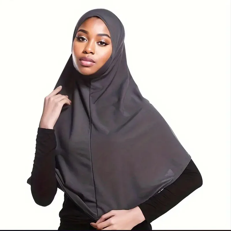 Plain Ready To Wear Hijab for Women Muslim Instant Turbans Soft Jersey Scarf Islamic Clothes Long Hijabs Abaya