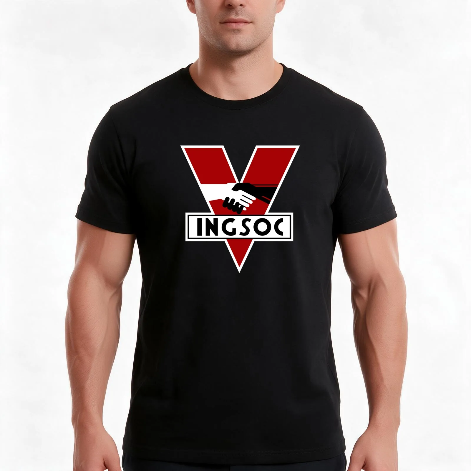 INGSOC Men T Shirt t shirts for man cotton soft
