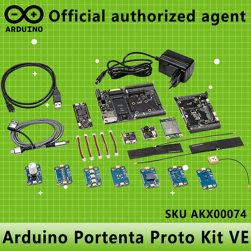 

Arduino Portenta Proto Kit VE AKX00074 Original from Italy Mid Carrier Pro 4G GNSS Module Global Nicla Vision Sense Env H7