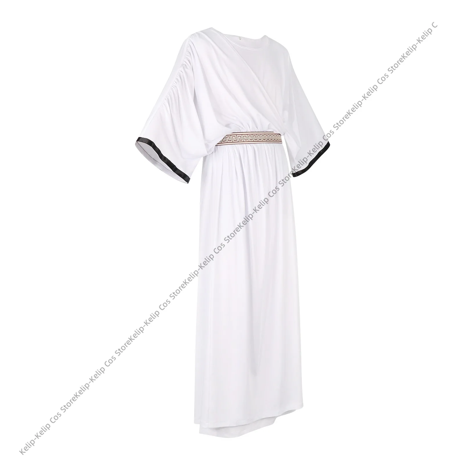 الكبار زي الهالوين التأثيري الأبيض اليوناني توغا رداء للرجال القرون الوسطى زي الجندي الروماني حفلة تنكرية