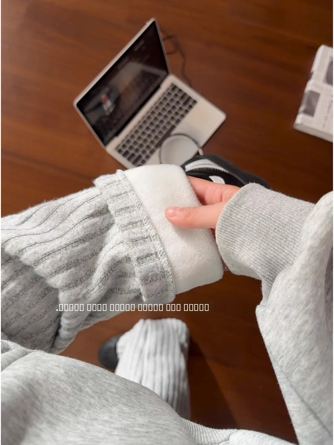 

Cleanfit Men's Fce Lined Silver Velvet Trousers Winter Warm Casual Flared Pants Straight Leg mid High Waist Rope Door