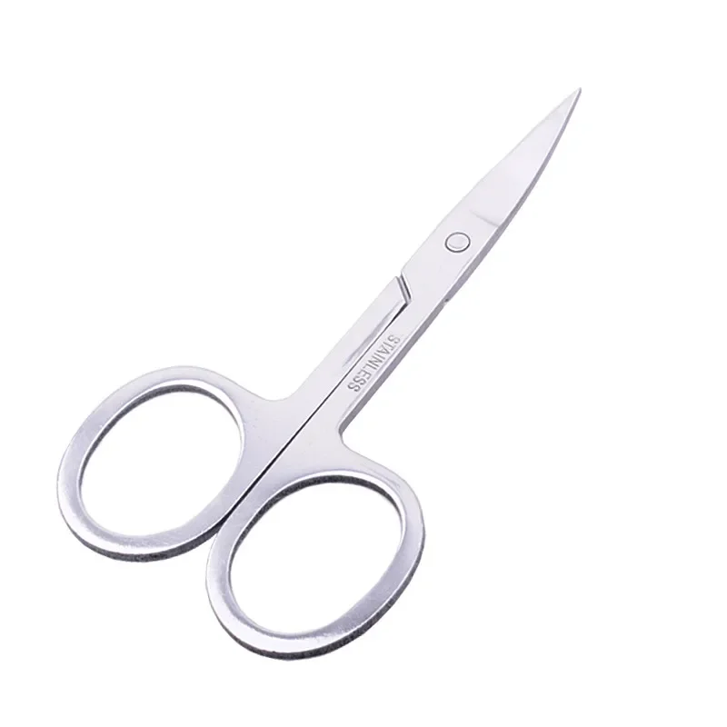 Gebogen Hoofd Wenkbrauw Schaar Nail Cuticle Nipper Make-Up Trimmer Dode Huid Remover Manicure Schaar Brow Nail Tool