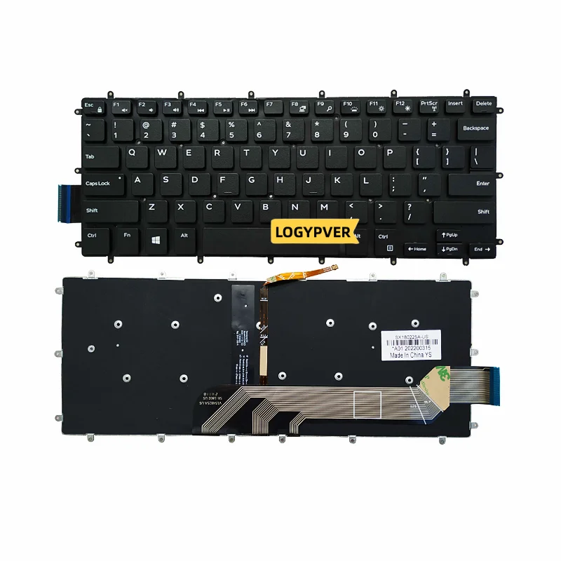 Laptop Keyboard FOR DELL Inspiron 7378 7460 7466 7569 5368 5378 5578 7368 7467 15 7560 7579 US English White Red Backlit