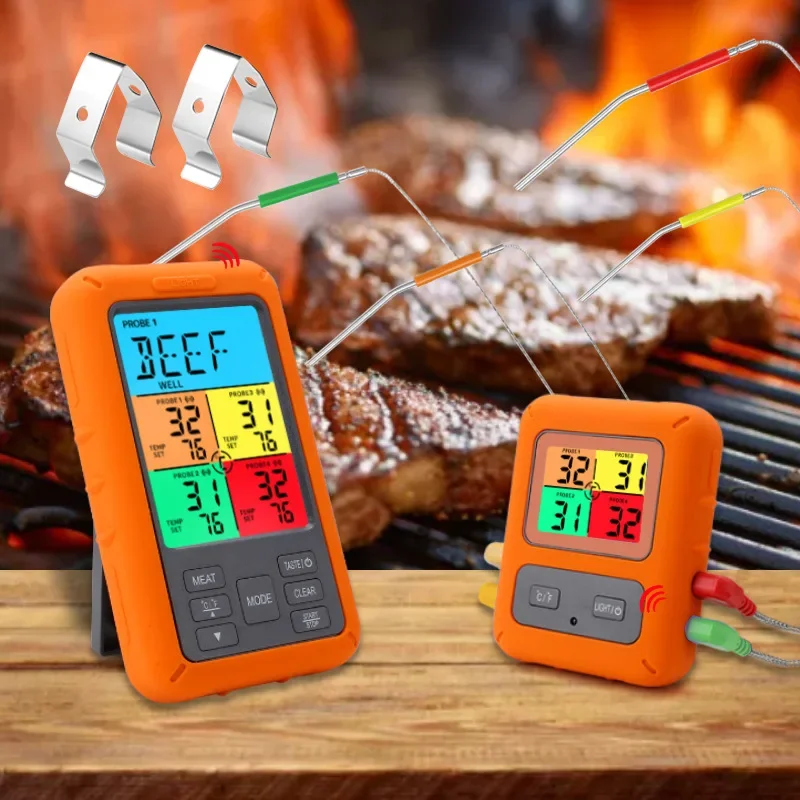 

Digital Chef Thermometer Wireless Meat Thermometer Remote Instant Read BBQ Cooking Food Thermometer for Kitchen Oven Grill