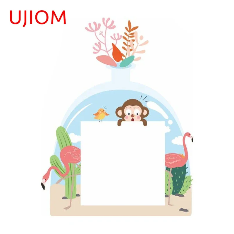 UJIOM 13cm X 10cm Animal monkey Cartoon Wall Stickers DIY Windows Side Decal Scratch Resistant Living Room Switch Accessory