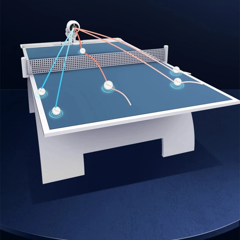 Máquina Inteligente de pelota de tenis de mesa, equipo de entrenamiento auxiliar, Control por aplicación, programación gratuita, entrenamiento profesional en casa