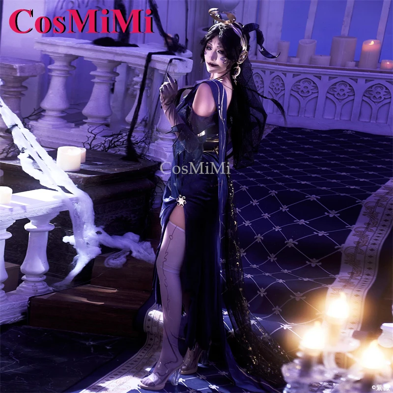 CosMiMi لعبة الهوية الخامس الكاهنة/فيونا جيلمان تأثيري ازياء موضة فستان موحد المرأة كرنفال حفلة لعب الأدوار الملابس
