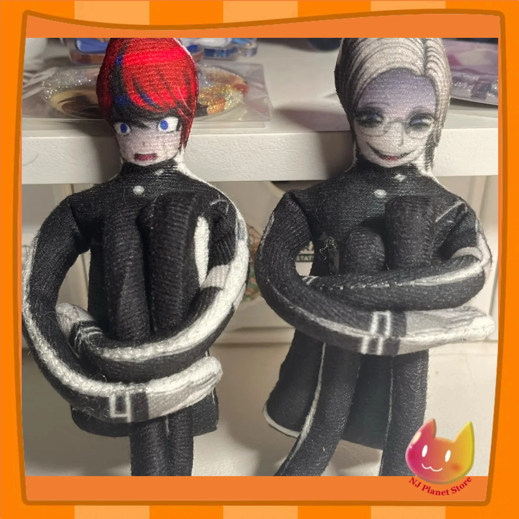 28cm Game The Hundred Line Eito Aotsuki Takumi Sumino Cosplay Doll Plush Stuffed Dolls Abstract Twistable Cartoon Figure Props