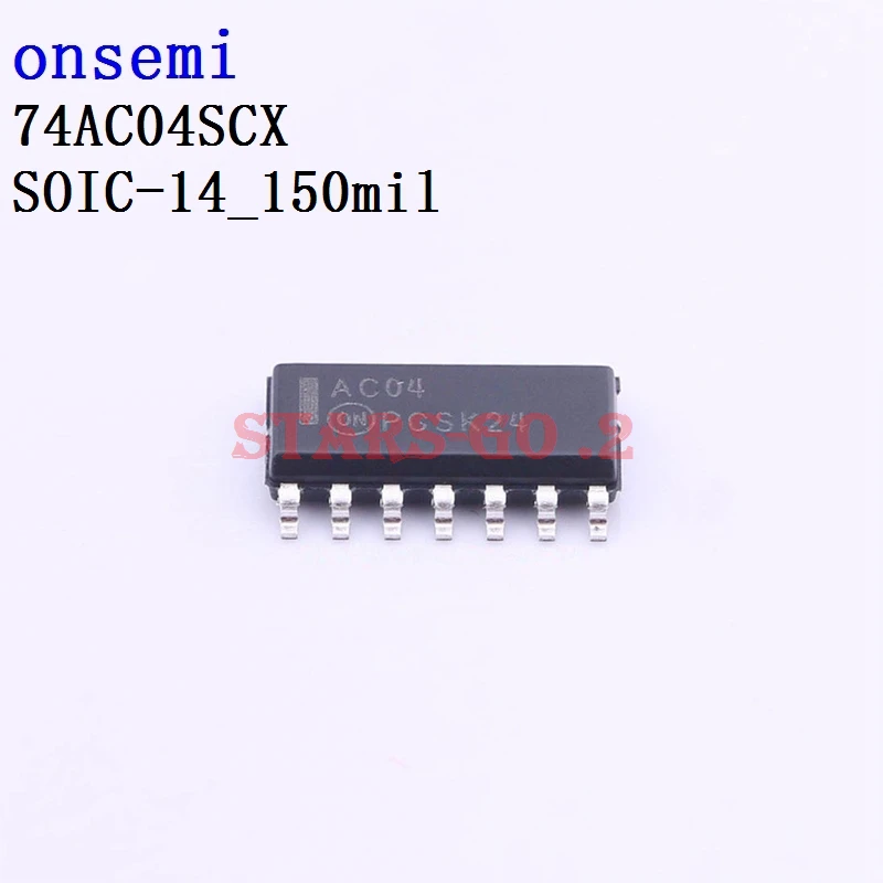 5PCS 74AC04SCX 74AC14SCX 74ACT04MTCX 74ACT04SCX onsemi Logic ICs