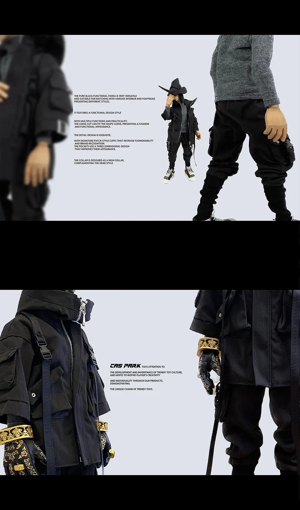 CAS PARK 1/6 Trendy Soldier Doll EVA Functional Wind Set Model fit 12" Action Figure Body Toy