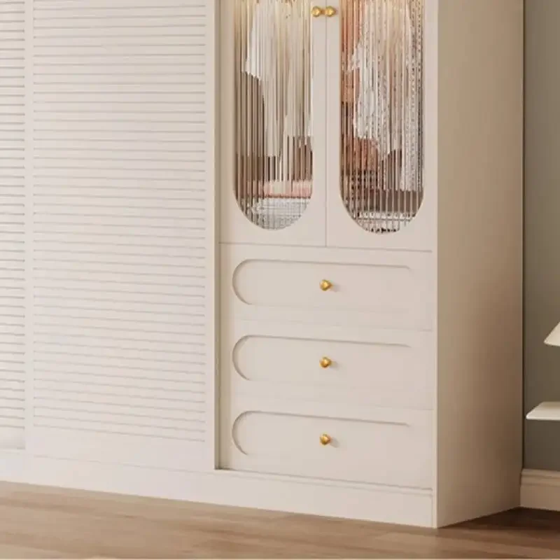 European Luxury Wardrobes Closet Wooden Rack Long White Cute Wardrobes Storage Adult Tall Guarda Roupas Furniture For Home