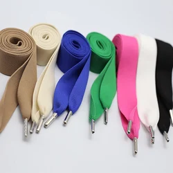 1pcs Polyester Cotton Waistband Sweatpants Drawstring Strap Metal Head Solid Color Rope Hoodies Band DIY Sewing Accessories