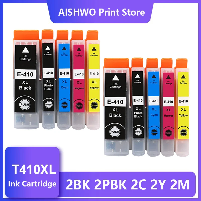 T410XL Compatible Ink Cartridge For EPSON 410XL 410 XL For Expression Premium XP 530 630 640 635 645 830 900 Printer