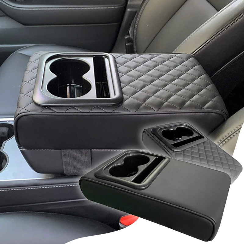 

General Car Center Control Armrest Pillow with Cup Seat Memory Sponge Car Armrest Storage Bag