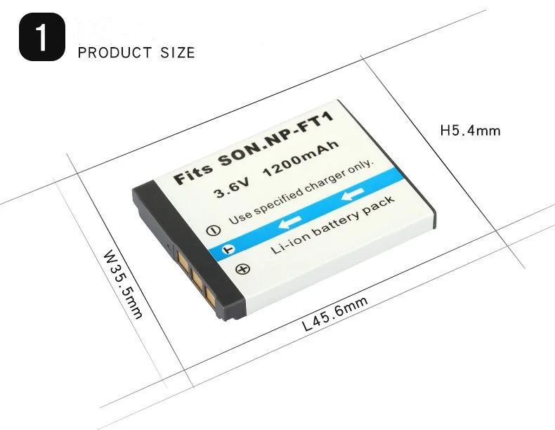 3.6V 1200mAh NP-FT1 NPFT1 FT1 Camera Battery For Sony T9 T10 T1 T11 T3 T33 T5 L1 M1 M2 USB Battery Charger