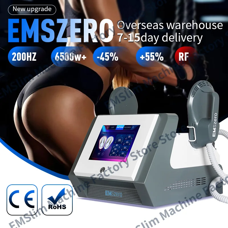 Portable EMSzero ABS Muscle Stimulator Fat Removal 200Hz Mini RF Body Sculpt Machine Upgrade Abdominal Muscle Building Slimming