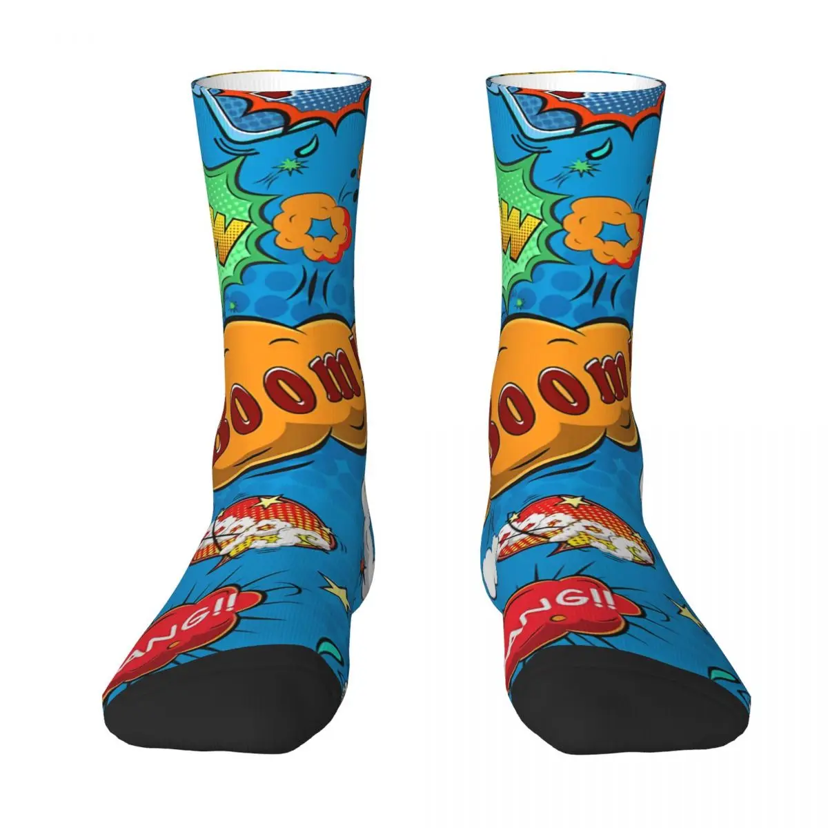 Comic Book Lover Pop Art Bubbles Men Women Socks Outdoor Novelty Spring Summer Autumn Winter Stockings Gift