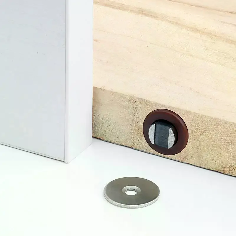 10Pcs Hidden Round Magnetic Catch Strong Suction Wear Resistant Shell For Cabinet Closet DIY Woodworking