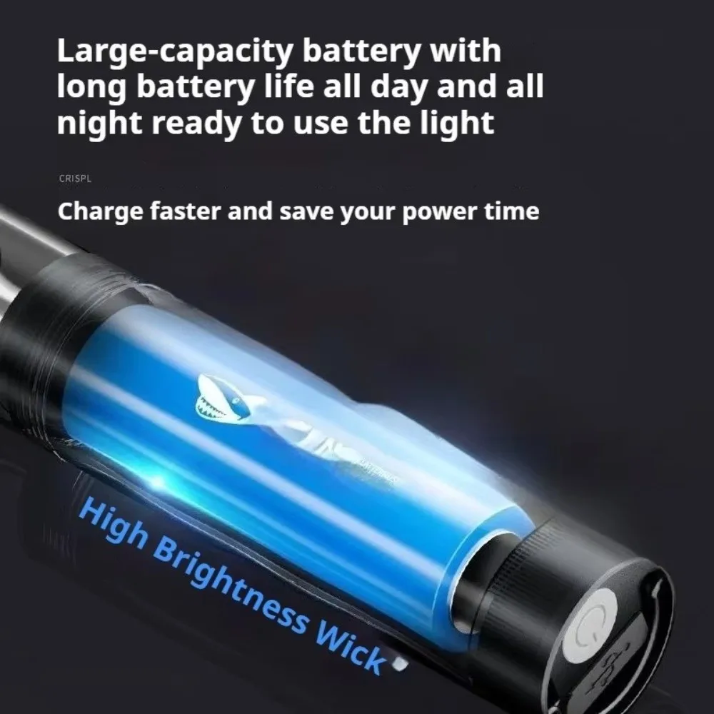 Magnetic Strong Light Flashlight Waterproof Portable LED Flashlight Ultra Bright Mini Size Camping Lantern