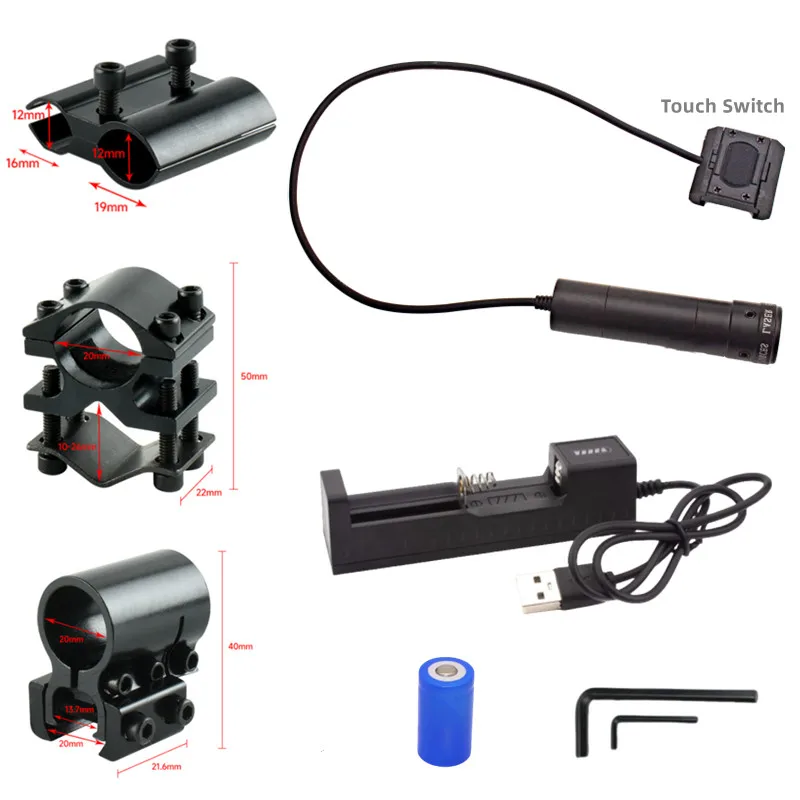 

Red Dot Laser Sight fit 20mm 11mm Picatinny Rail Battery Included