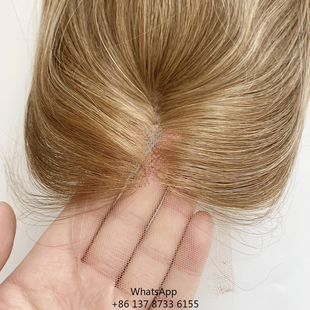 

2025 High Quality Blonde Human Hair Lace Closures Mesh Integration 4x4 4x5 Ice White Silk Base Closure