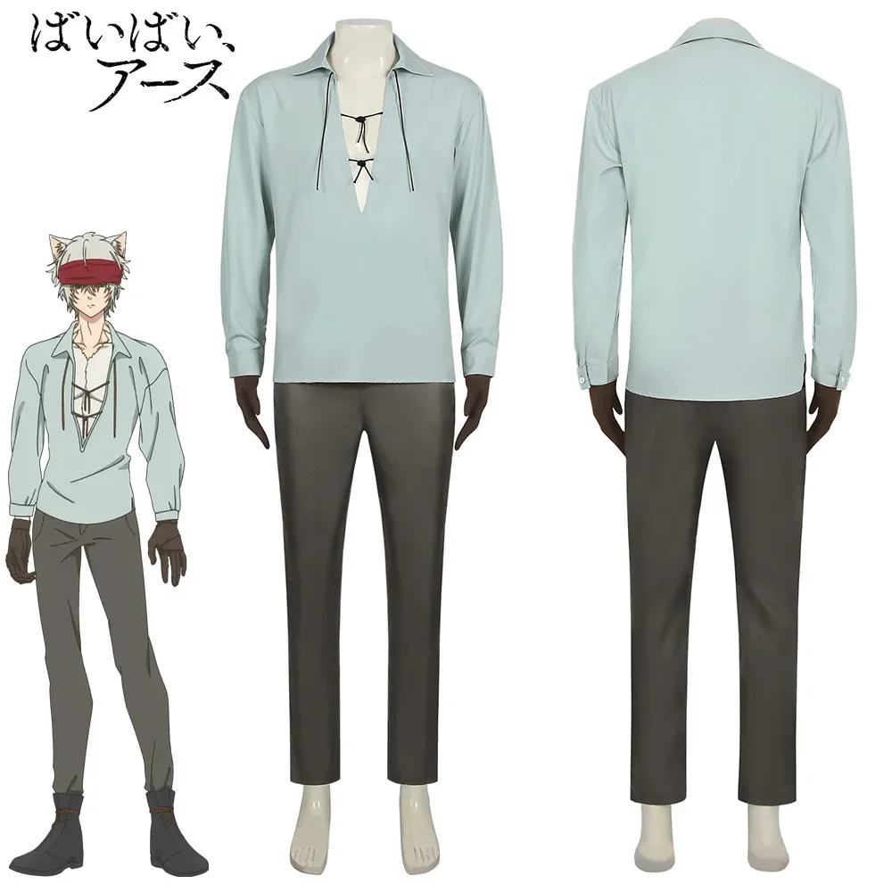 Sherry Cosplay Costumes Anime Bye 2 Earth Man Boys Woman Girls Role Play Uniform Headwear Halloween Con Party Outfits