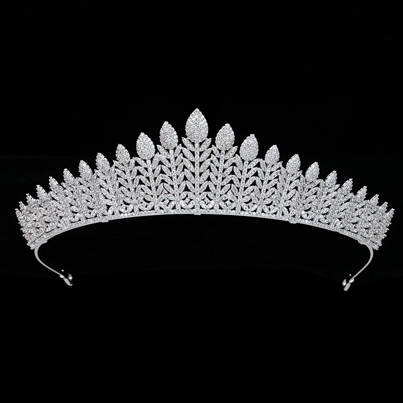 

Crown HADIYANA Wedding Bride Small headwear Cubic Zirconia Bridal Headdress Prom Birthday Party Hair Accessories HG0054