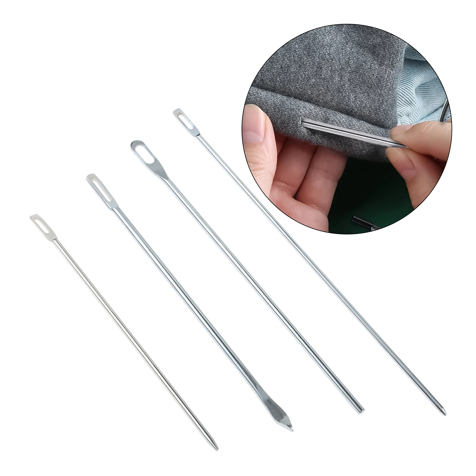 1Pc Elastics Threader Crochet Tool Band Cap Rope Portable Blunt End Threading Needles Device Loop Kit Hook Sewing Accessories