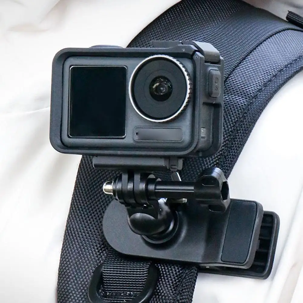 Hohe Qualität für Gopro für Insta360 Action-Kamera neue Grad drehbare Rucksack Clip Action Kamera Action Access ori Y7Q5