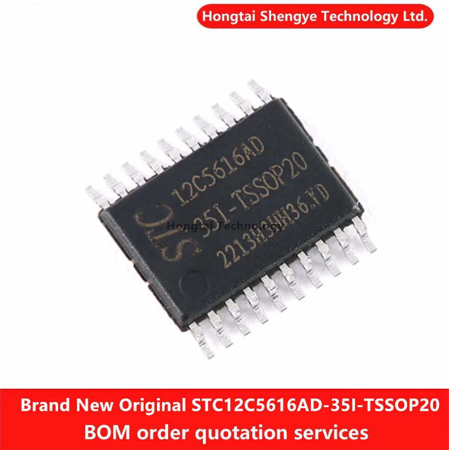 New genuine STC12C5616AD-35I-TSSOP20 1T 8051 microprocessor microcontroller chip