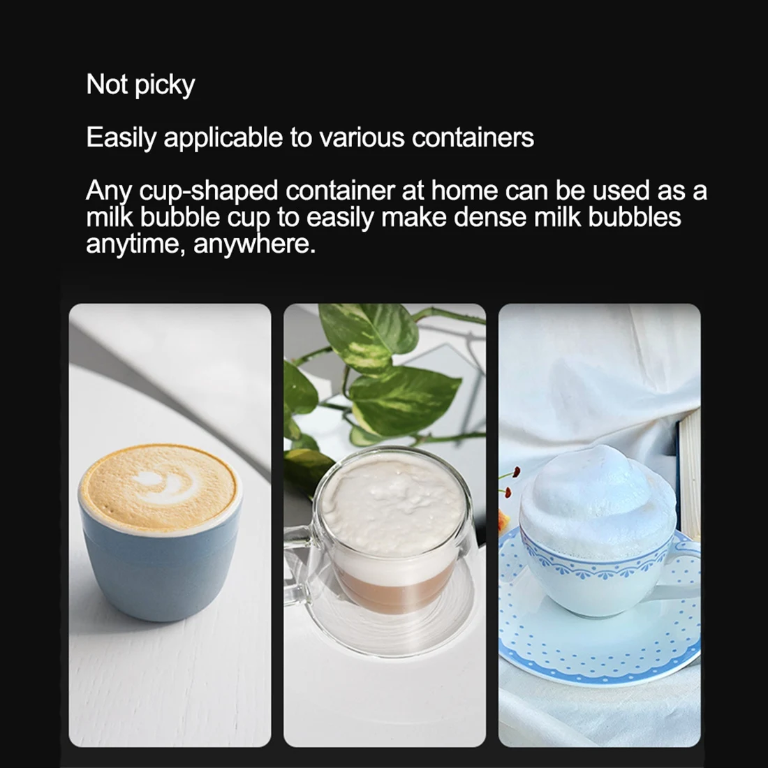 Batidor Matcha eléctrico de mano para Espumador de leche, Espumador de leche eléctrico para Espumador de café, mezclador de bebidas eléctrico de mano