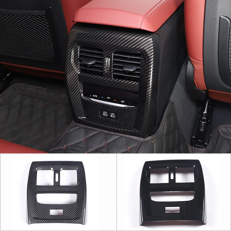 

Car Styling Carbon Fiber For BMW 4 Series G22 G23 G26 2020-2022 Rear Air Conditioning Outlet Panel Frame Stickers Decoration