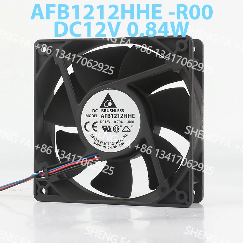 AC EC 12038 120x120x38MM 12CM Delta 24V 48V DC12V 0.70A Double Ball High air Capacity Cabinet Chassis AFB1212HHE-R00 Cooling Fan